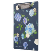 Waterverf Blue & Paars Hydrangeas Persoonlijk Klembord (Links)