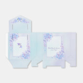 Waterverf Blue Paars Lila Flower Favor Box Bedankdoosjes (Uitgevouwen)