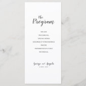 Waterverf blue Party-programma's Programmakaart (Voorkant)