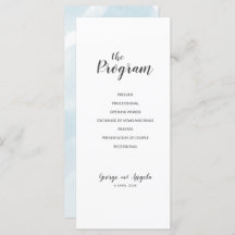 Waterverf blue Party-programma's