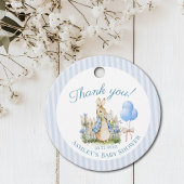 Waterverf Blue Peter Rabbit Baby shower Boy Bedankjes Labels