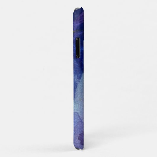 Waterverf Blue Phone iPhone Case (Achterkant/rechts)