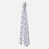 Waterverf Blue polka stip Stropdas (Achterkant)