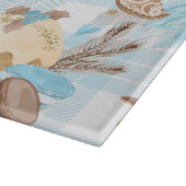 Waterverf Blue Pset-kerstkoekjes en pudding Snijplank (Hoek)