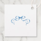 Waterverf Blue Ribbon Pop als ze Poppen Bedankjes Labels (Achterkant)