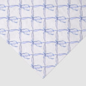 Waterverf Blue Ribbons en Bows Tissuepapier (Detail)