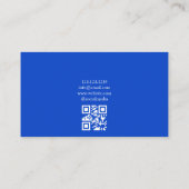 Waterverf Blue Rozen Mode Kleding Store Visitekaartje (Achterkant)