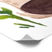 Waterverf Blue Sky Panda Beer & Cub Quote Nursery Poster (Hoek)