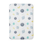 Waterverf Blue Space Planet Patroon Badmat (Voorkant Verticaal)