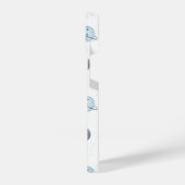 Waterverf Blue Space Planet Patroon iPhone Hoesje (Linkerkant)