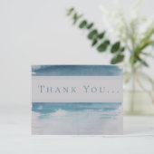 Waterverf Blue Splas Wedding Invitation Hartelijk  Briefkaart (Staand voorkant)