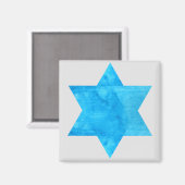 waterverf Blue Star van David Magneet (Voorkant / Achterkant)