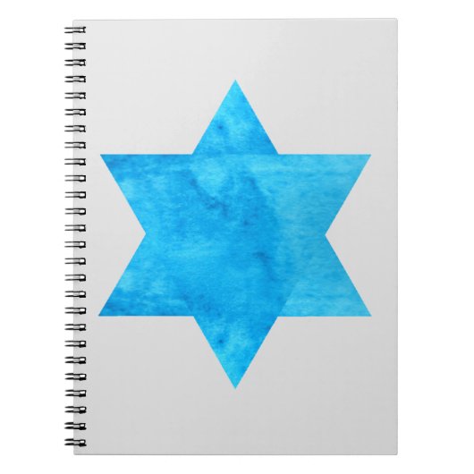 waterverf Blue Star van David Notitieboek (Voorkant)