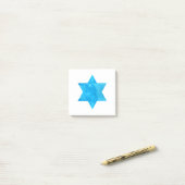 waterverf Blue Star van David Post-it® Notes (Op bureau)