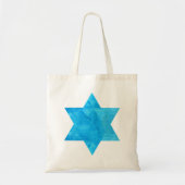 waterverf Blue Star van David Tote Bag (Voorkant)