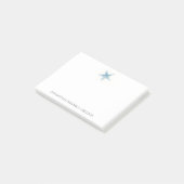 Waterverf Blue Starfish Post-it® Notes (Schuin)
