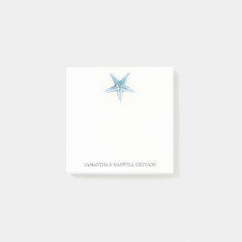 Waterverf Blue Starfish Post-it® Notes