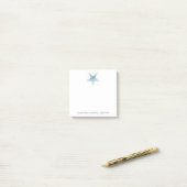Waterverf Blue Starfish Post-it® Notes (Op bureau)
