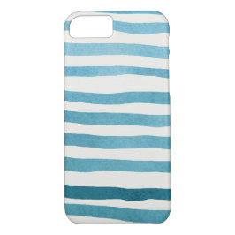 Waterverf Blue Stripe Hoesje