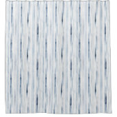 Waterverf Blue Stripe Pattern Douchegordijn (Voorkant)