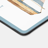 Waterverf Blue Stripe zeilboot Bureaumat (Hoek)