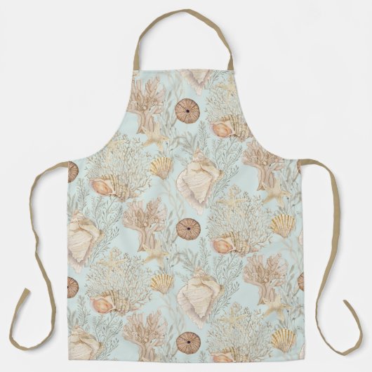 Waterverf Blue Tan Zee Schort (Voorkant)