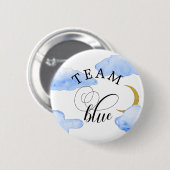 Waterverf Blue Team Blue Button (Voorkant /achterkant)