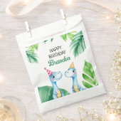 Waterverf Blue Trex Greenery Kinder 3e verjaardag Bedankzakje (Geknipt)