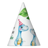 Waterverf Blue Trex Greenery Kinder 3e verjaardag Feesthoedjes (Rechts)