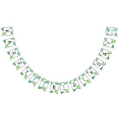 Waterverf Blue Trex Greenery Kinder 3e verjaardag Vlaggetjes (Alle)