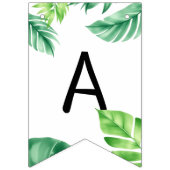 Waterverf Blue Trex Greenery Kinder 3e verjaardag Vlaggetjes (Tweede vlag)