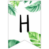 Waterverf Blue Trex Greenery Kinder 3e verjaardag Vlaggetjes (Eerste vlag)