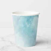Waterverf Blue Wash Papieren Bekers (Achterkant)