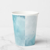 Waterverf Blue Wash Papieren Bekers (Rechts)