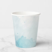 Waterverf Blue Wash Papieren Bekers (Voorkant)
