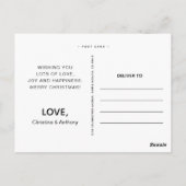 Waterverf Blue Wave Happy Holiday Foto Briefkaart (Achterkant)