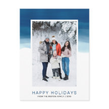 Waterverf Blue Wave Happy Holiday Foto