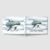 Waterverf Blue Whale Boy Baby shower Gastenboek (Volledig)