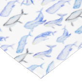 Waterverf Blue Whale Patroon Tafelkleed (Gekanteld)
