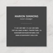 Waterverf Blue Whale Square Visitekaartje (Achterkant)