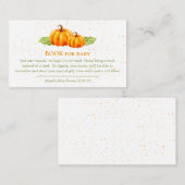 Waterverf Blue Whales Ocean Book voor Baby Informatiekaartje (Voorkant / Achterkant)