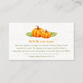 Waterverf Blue Whales Ocean Book voor Baby Informatiekaartje (Voorkant)