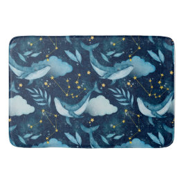 Waterverf Blue Whales Ocean-thema Badmat