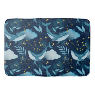 Waterverf Blue Whales Ocean-thema Badmat