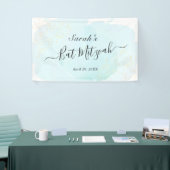 Waterverf Blue x Gold Bat Mitzvah Spandoek (Beurs)