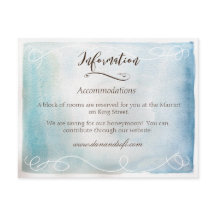 Waterverf Blue Zee of Sky Information Kaart