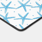 Waterverf Blue Zee Stars Patroon Bureaumat (Hoek)