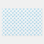 Waterverf Blue Zee Stars Patroon Inpakpapier Vel (Voorkant)