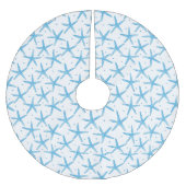 Waterverf Blue Zee Stars Patroon Kerstboom Rok (Voorkant)