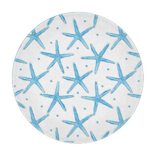 Waterverf Blue Zee Stars Patroon Snijplank